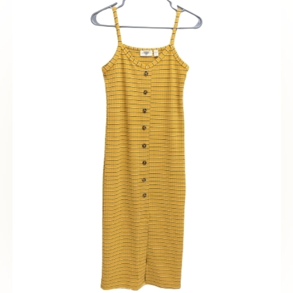 Retro D ribbed spaghetti straps dress size M